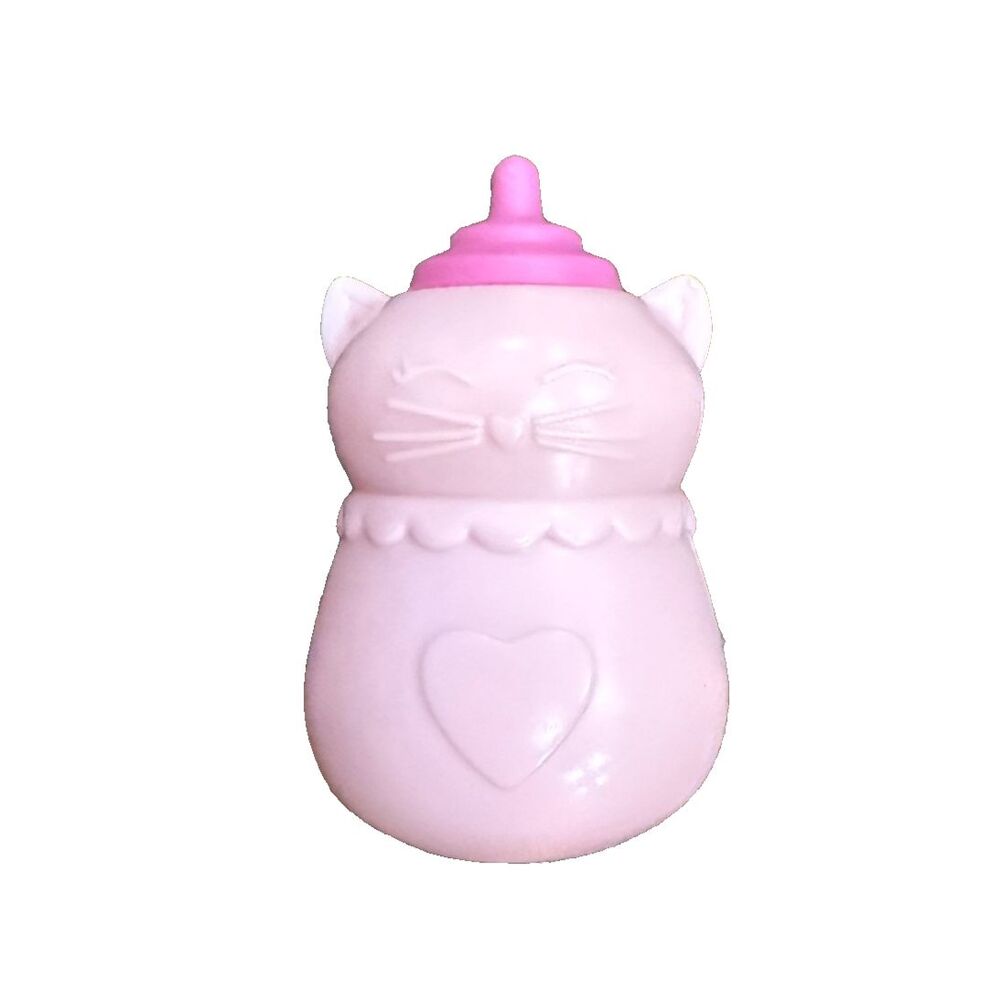 Plastic baby doll baby bottles. Mattel 2011 pink cat 2.5 in